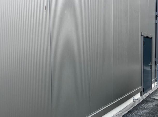 Detail van gerepareerde sandwichpanelen