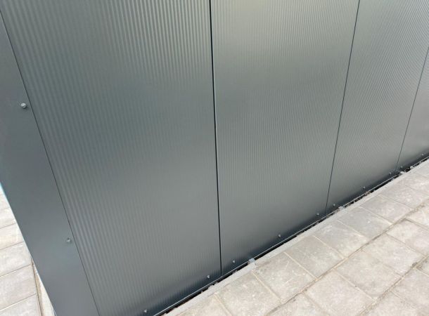 Detail van gerepareerde sandwichpanelen