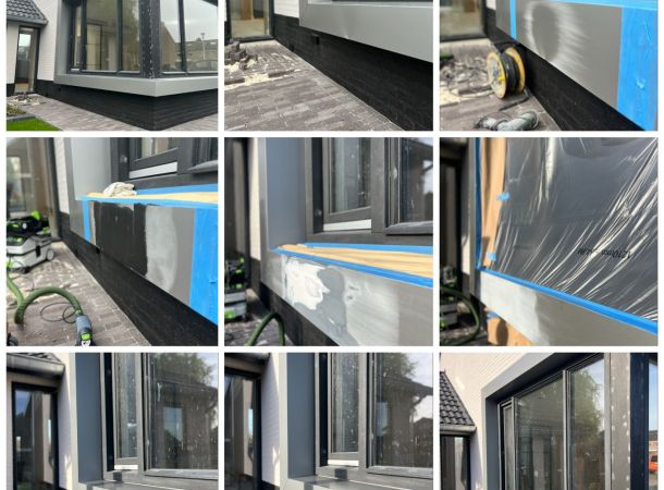 Herstel van beschadigd stalen kader