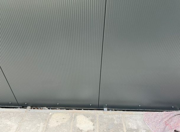 Woonunit na herstel van gevelpanelen