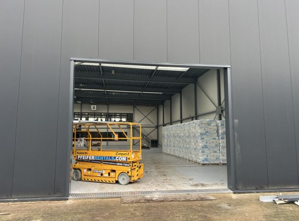 Constructiewerkzaamheden voor nieuwe ingang in Almelo