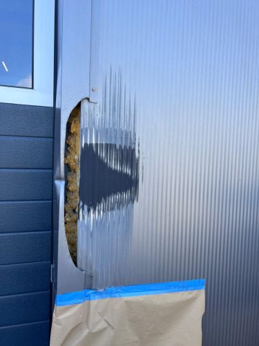 Herstel aanrijdschade sandwichpanelen Tholen