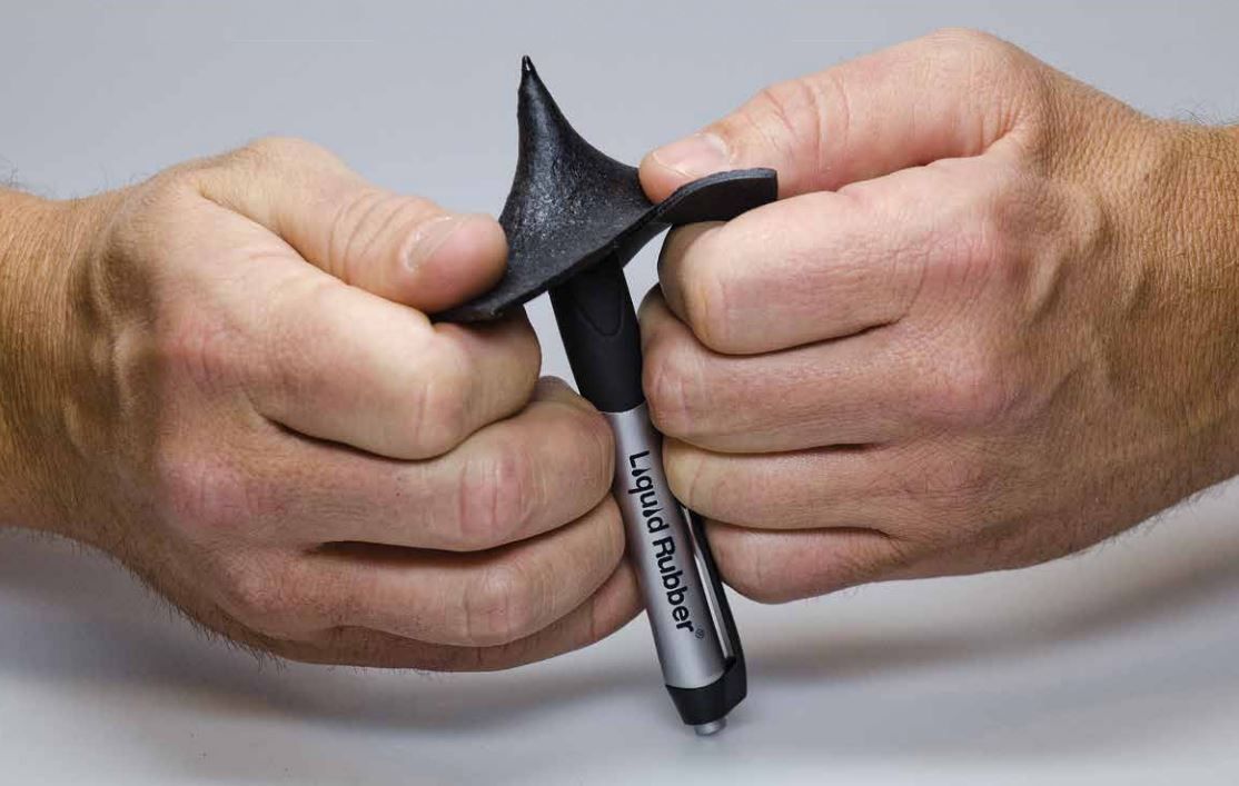 Liquid Rubber is zeer flexibel en sterk